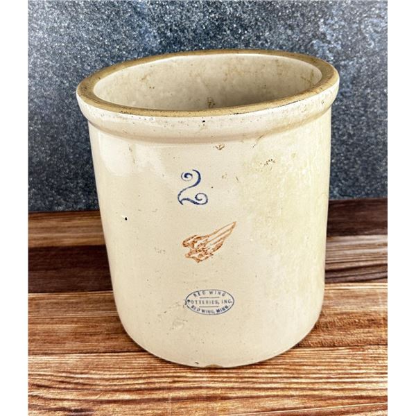 Red Wing Union Stoneware 2 Gallon Crock