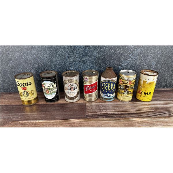 Collection of Vintage Beer Cans