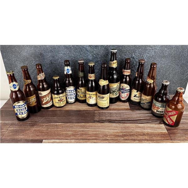 Group of Vintage Beer Bottles