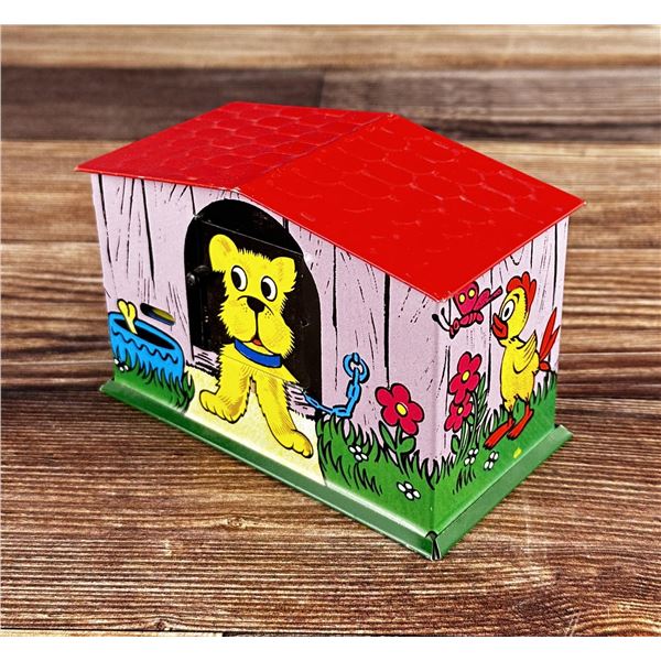 Soviet Tin Litho Doghouse Mechanical Bank
