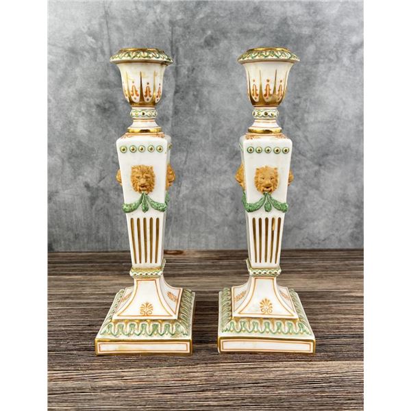 Royal Copenhagen Flora Danica Candlesticks