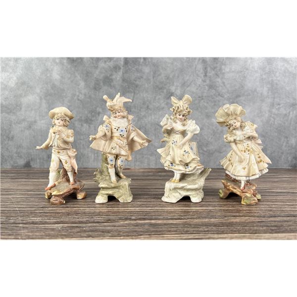Group Of Antique German Bisque Figures
