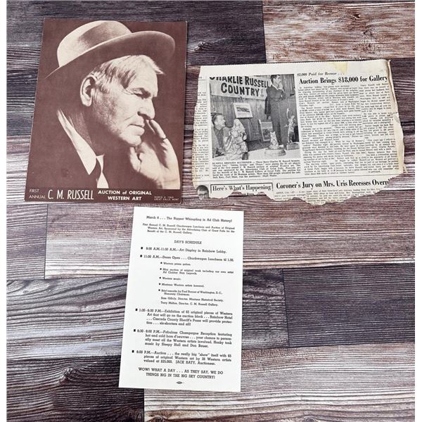 Charles M Russell Ephemera