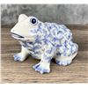 Image 1 : Blue & White Sadek Porcelain Frog Bank