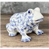 Image 2 : Blue & White Sadek Porcelain Frog Bank