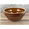 Image 3 : Yellow Ware Brown Glazed Picket Fence Mixing Bowl