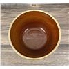 Image 5 : Yellow Ware Brown Glazed Picket Fence Mixing Bowl