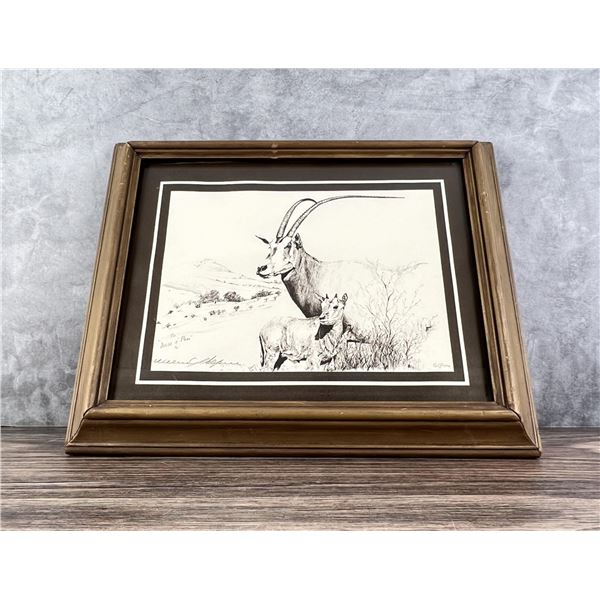 William C Gilpin African Safari Oryx Print