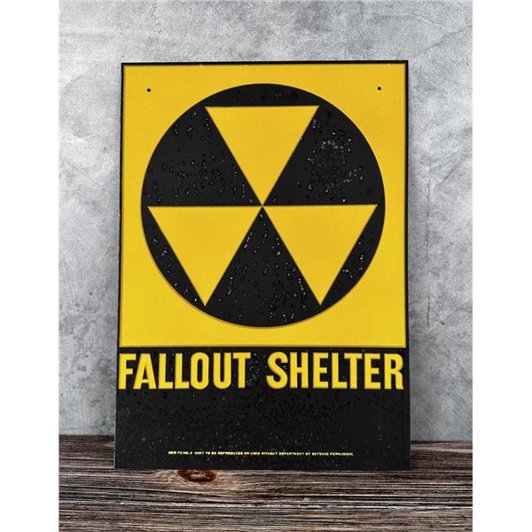 US Department of Defense Fallout Shelter Sign