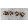 Image 2 : Set Of Carved Tiger Cowrie Shell Napkin Rings