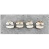 Image 3 : Set Of Carved Tiger Cowrie Shell Napkin Rings