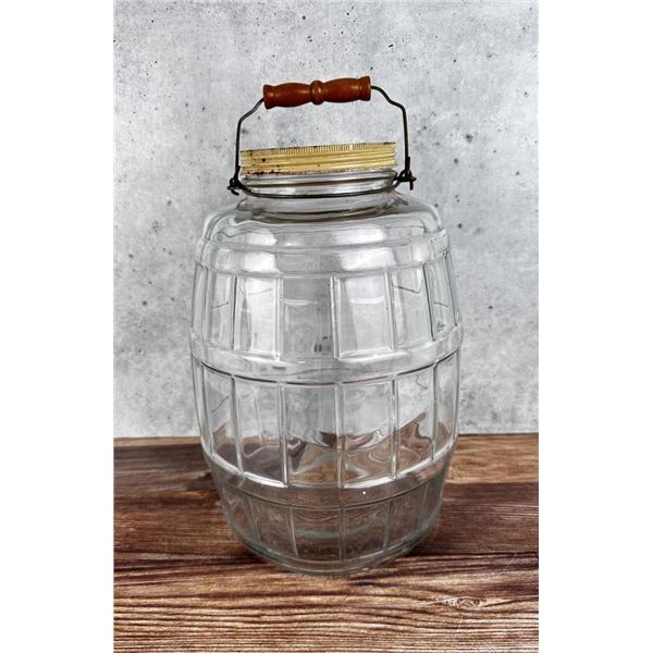 Antique Country Store Pickle Barrel Jar
