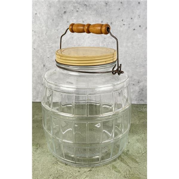 Antique Country Store Pickle Barrel Jar