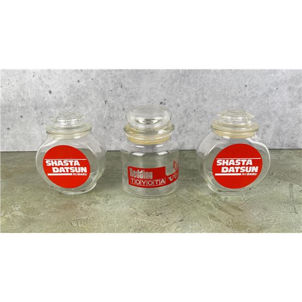 California Car Dealership Novelty Jars