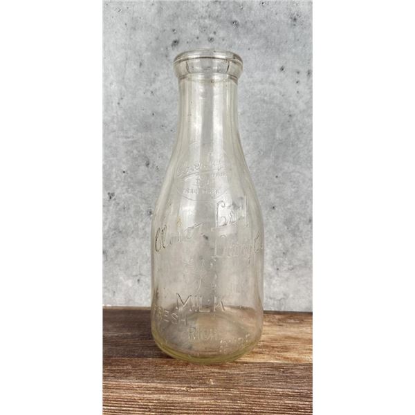 Clover Leaf Dairy Company Milk Bottle