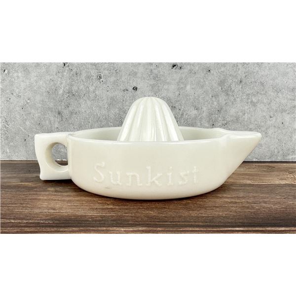 Sunkist Milk Glass Juicer