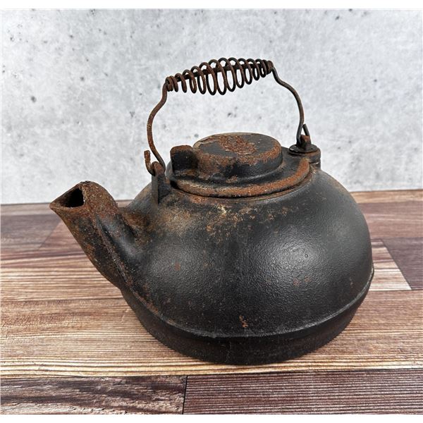 Wagner Ware Cast Iron Tea Pot Kettle