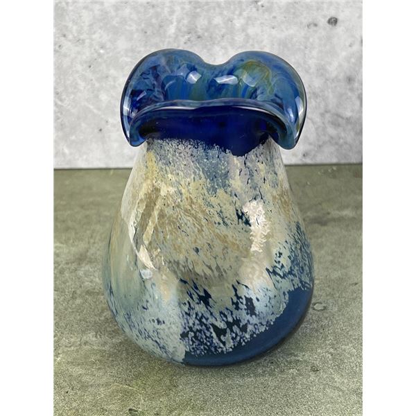 Studio Art Glass Vase Signed JD 87