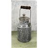 Image 3 : Antique Graniteware Milk Can Pail