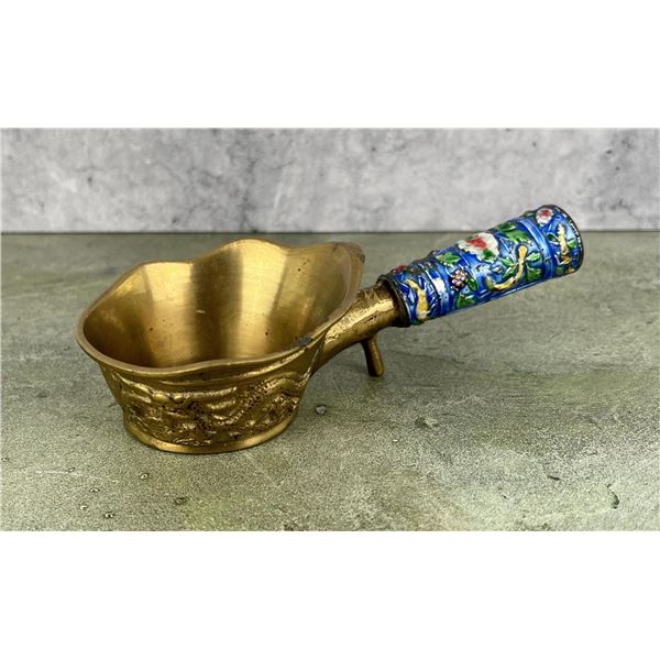 Cloisonne Chinese Silk Iron