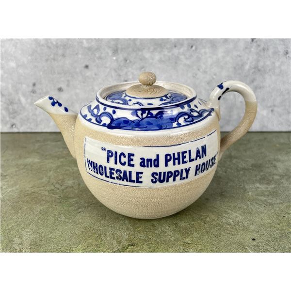 Pice and Phelan Wholesale Supply House Tea Pot