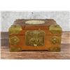 Image 1 : Chinese Jewelry Box With Brass & Jade Inlay
