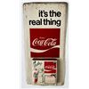 Image 1 : Coca Cola 1974 Metal Calendar Sign