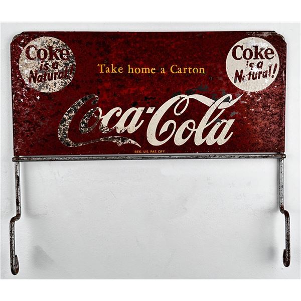 Coca Cola Bottle Rack Sign