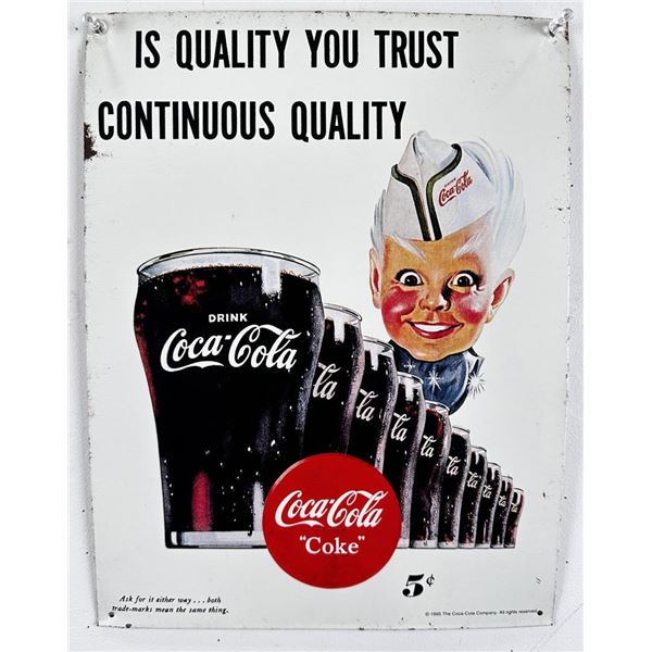 1995 Coca Cola Sprite Boy Tin Sign