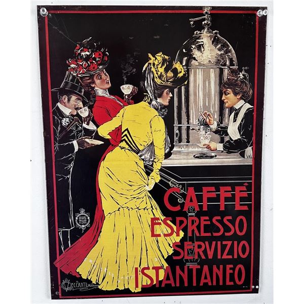 Caffe Espresso Reproduction Tin Sign
