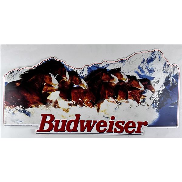 1994 Budweiser Beer Clydesdales Metal Sign