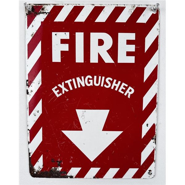 Fire Extinguisher Metal Sign