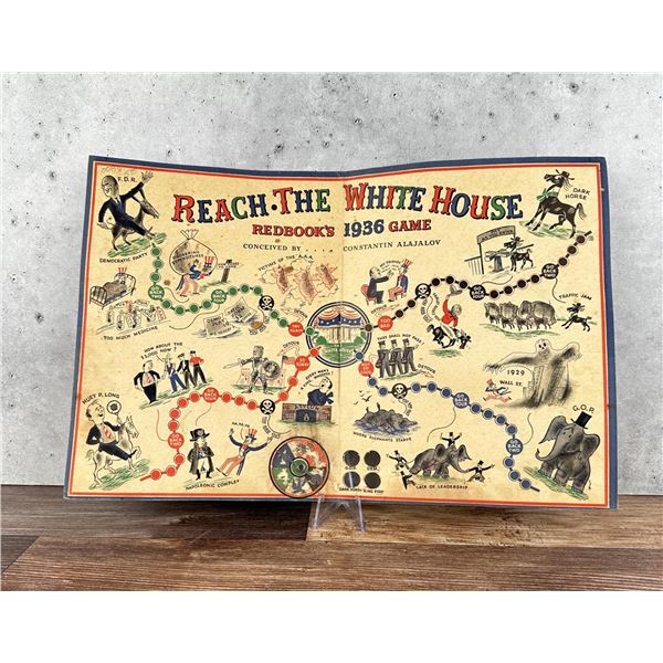 1936 Redbook Board Game Reach The White House