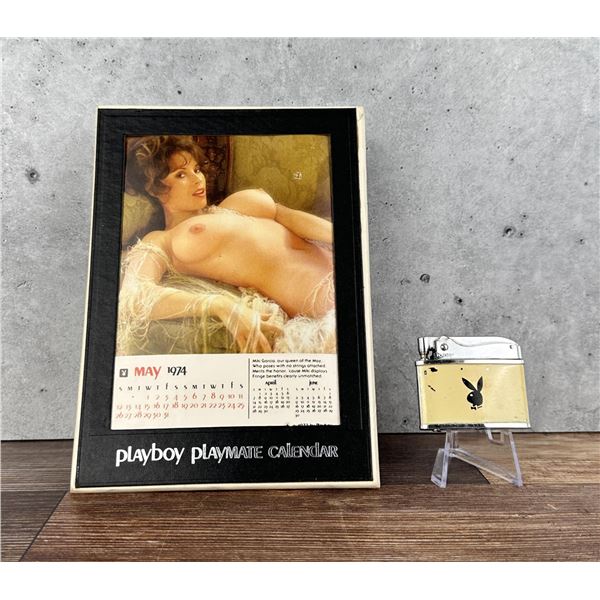 1974 Playboy Playmate Calendar & Lighter