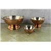 Image 4 : Set Of Copper Strainers Colanders
