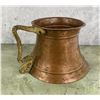 Image 3 : Hammered Copper Tankard With Brass Handle