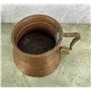 Image 5 : Hammered Copper Tankard With Brass Handle