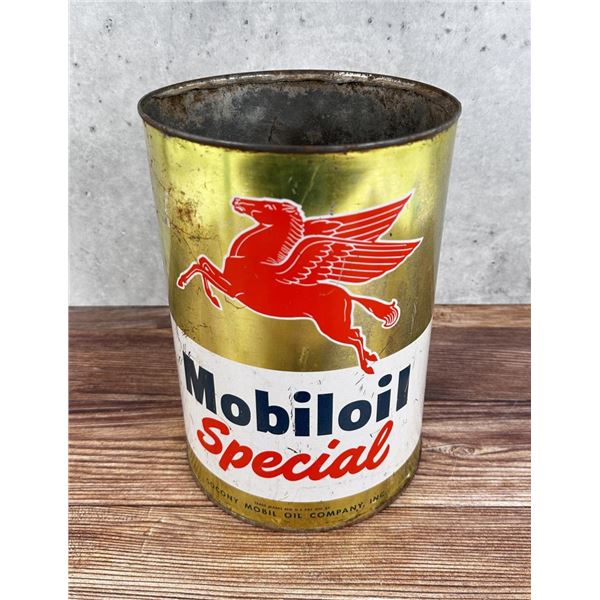 Mobiloil Special Pegasus Five Quart Oil Can