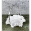 Image 1 : Fenton Glass Silver Crest Basket