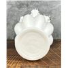 Image 4 : Fenton Glass Violets In The Snow Ruffled Vase