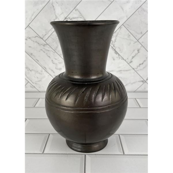 Mexico Lama Oaxaca Black Pottery Vase