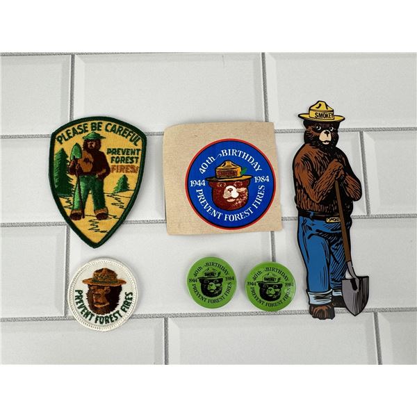 Forest Service Smokey Bear Pins & Patches