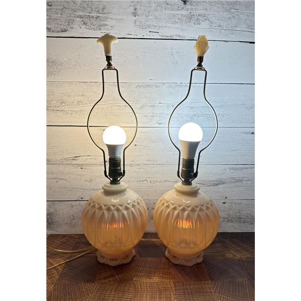 Aladdin Alacite Glass Table Lamps