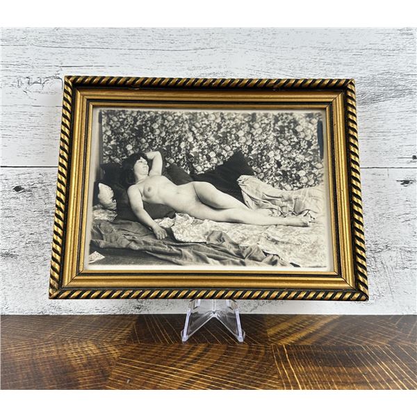 Antique Reclining Nude Photo