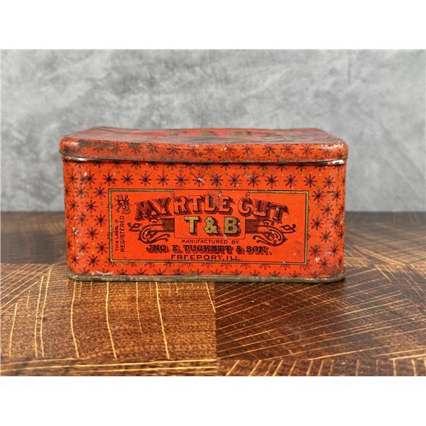 T&B Renowned Myrtle Cut Tobacco Tin