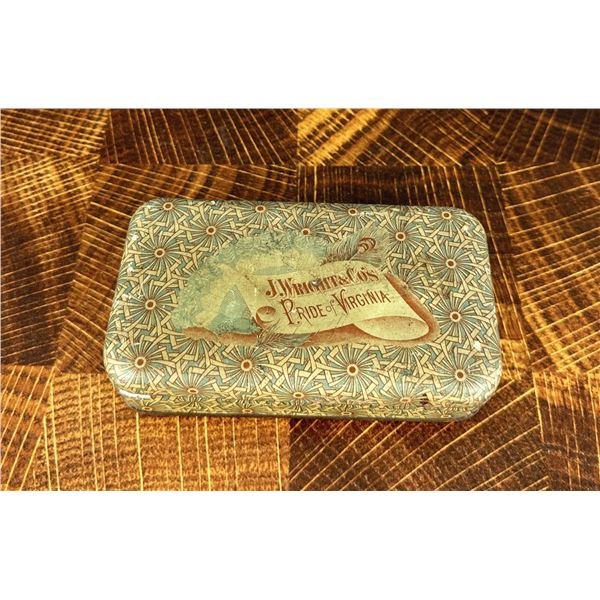 J. Wright Pride of Virginia Tobacco Tin