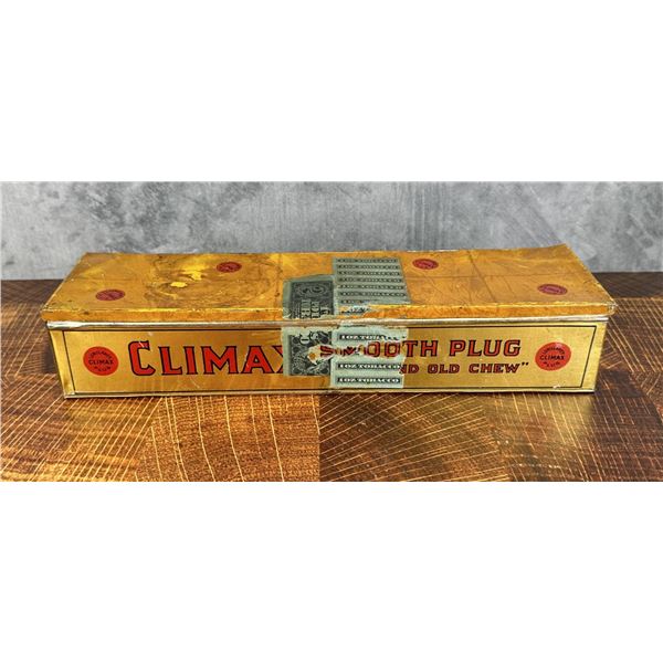 Climax Smooth Plug Cut Tobacco Tin