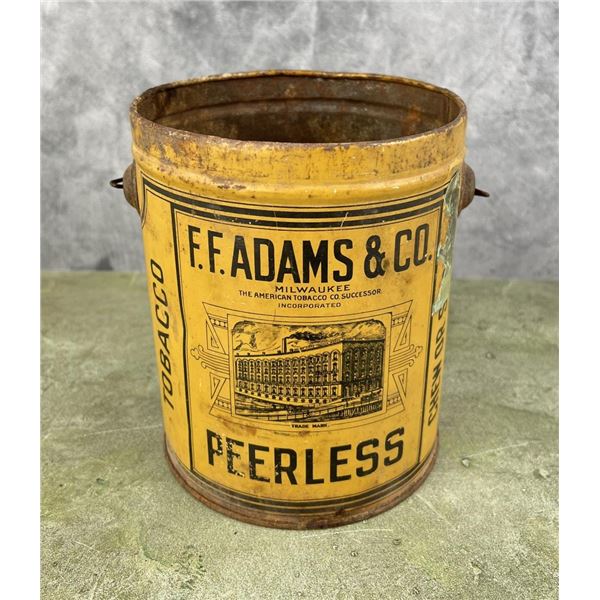 F.F. Adams Peerless Tobacco Tin