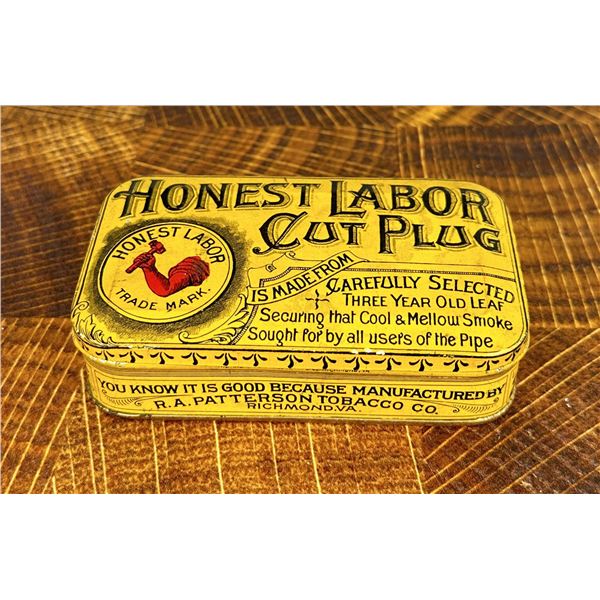 Honest Labor Cut Plug Tobacco Tin