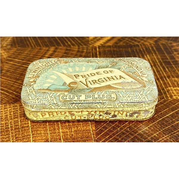 Pride of Virginia Cut Plug Tobacco Tin